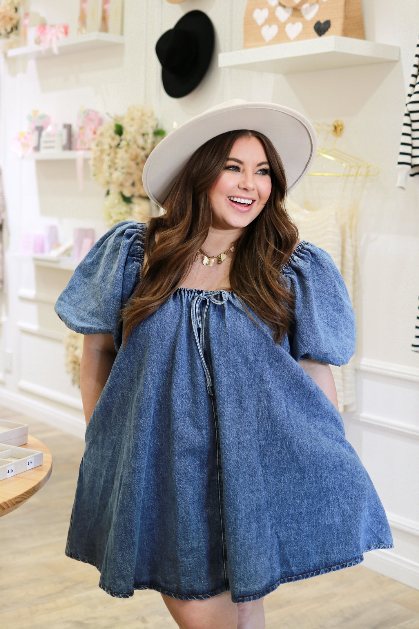 Denim Baby Doll Dress