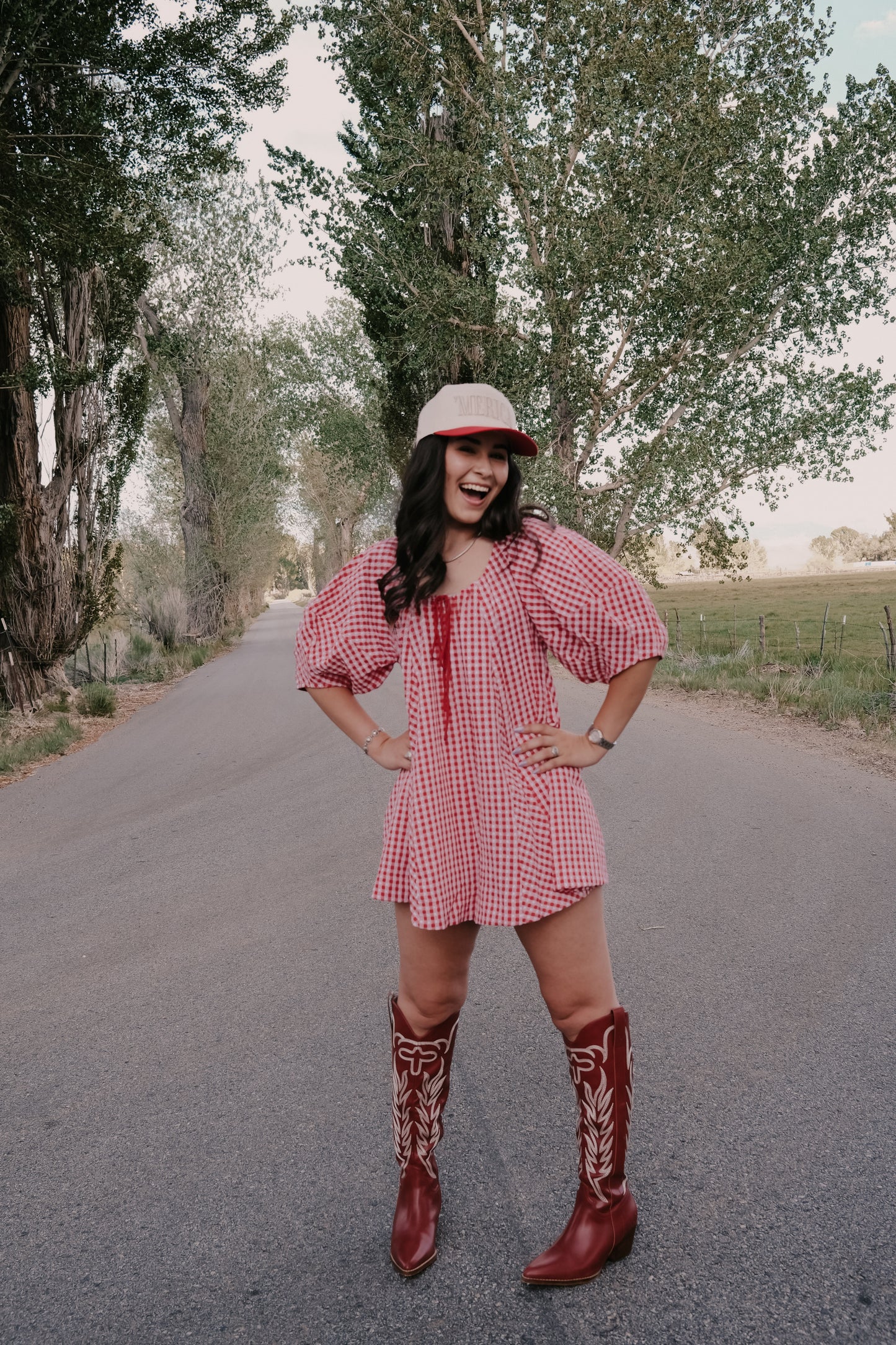 The All-American Gingham Romper