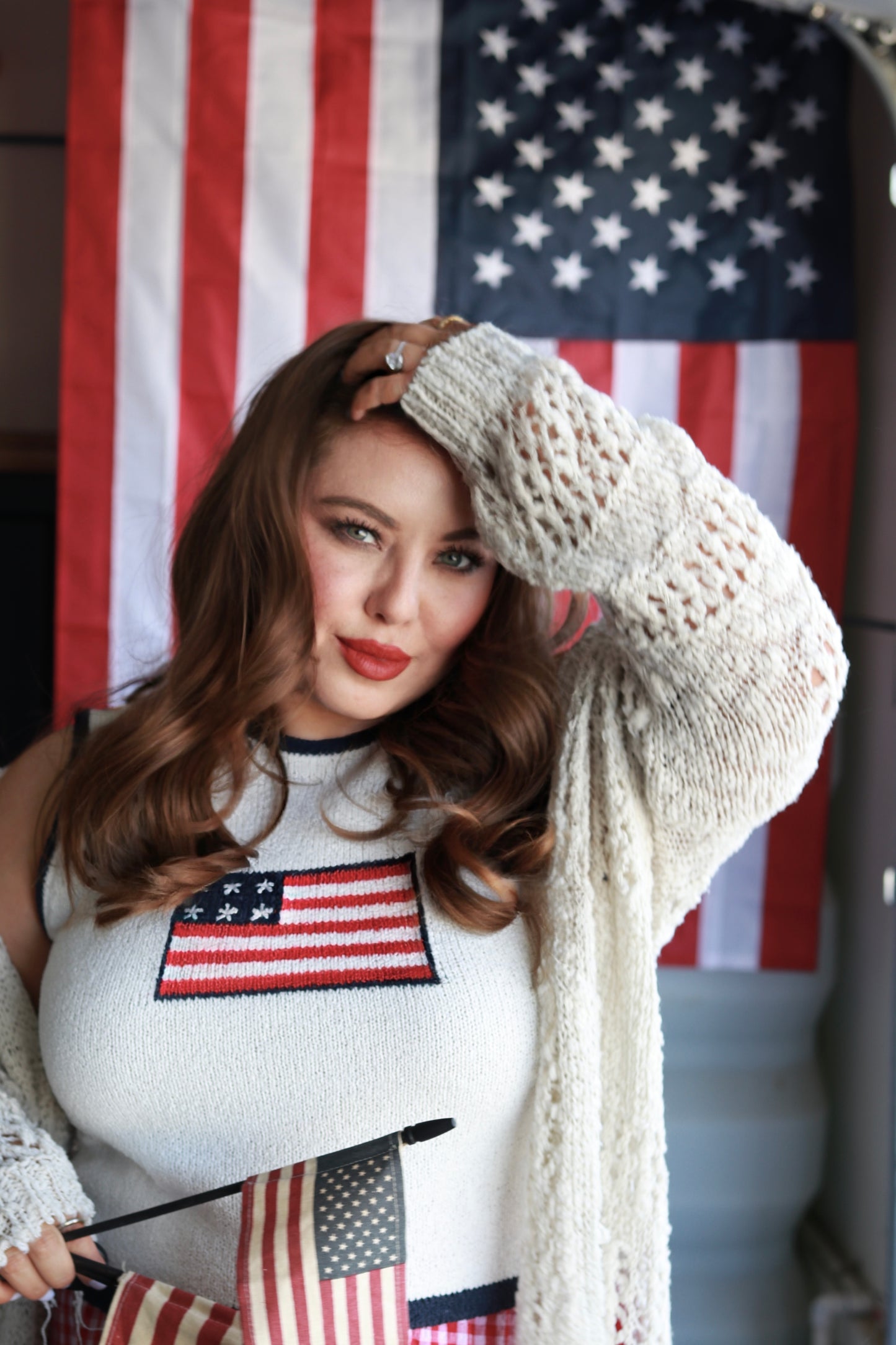 The Stars & Stripes Knit Top