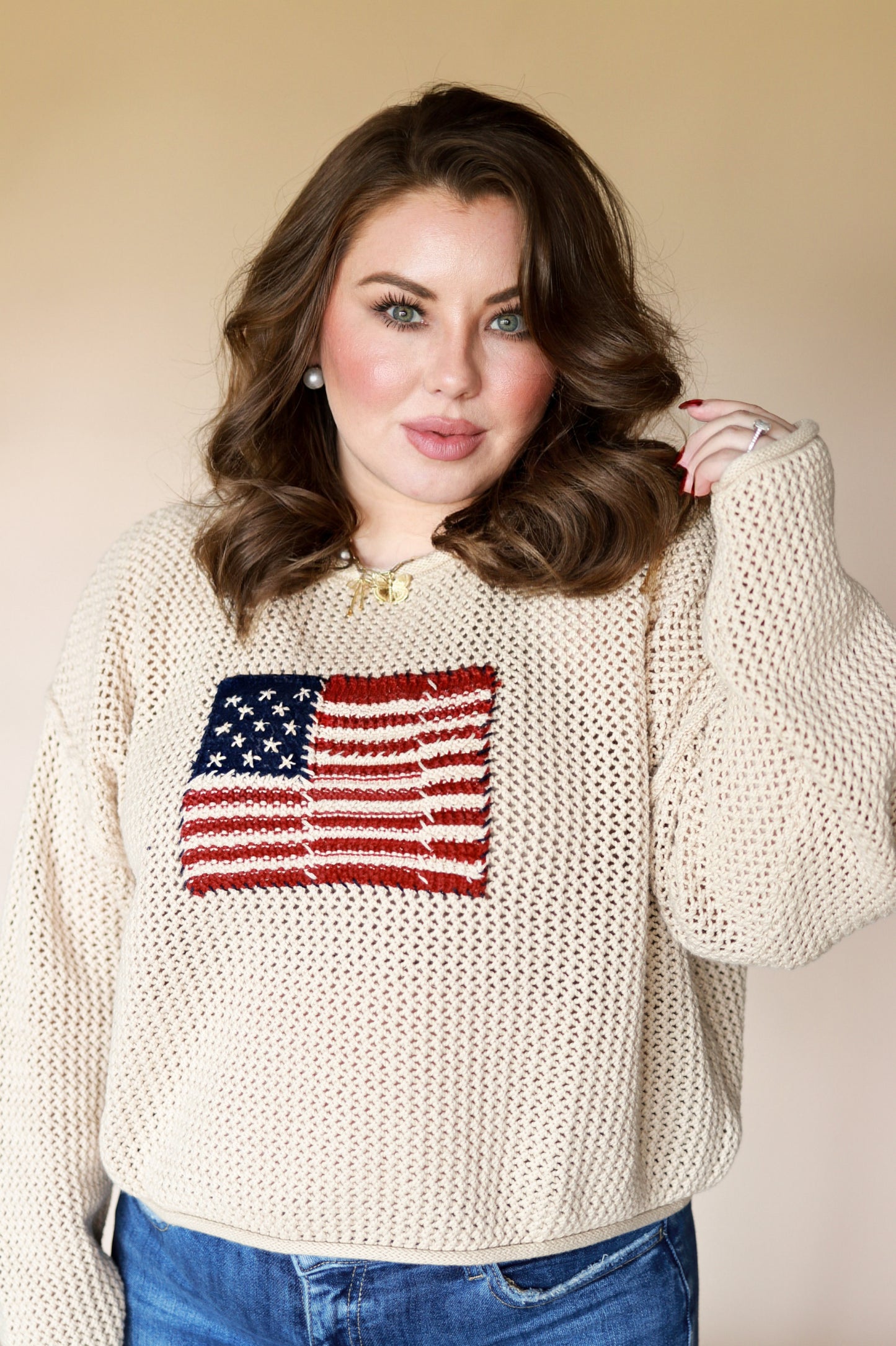 Knit Flag Sweater