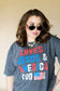 LOVE JESUS & AMERICA TOO GRAPHIC TEE