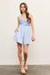 The Petal Whisper Romper – Chambray