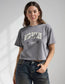 God of Miracles Cropped Tee — Grey Mist