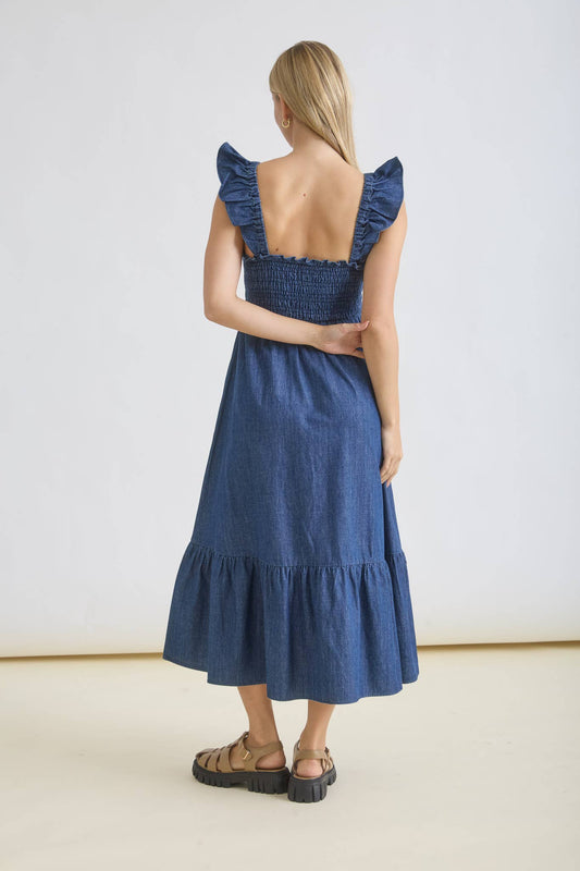 The Sunday Denim Midi Dress