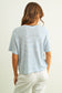 STRIPE SLUB SHORT SLEEVE TOP