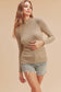 The Camille Mock Neck — Latte