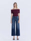 TUMMY CONTROL SUPER HIGH RISE WIDE LEG JEANS