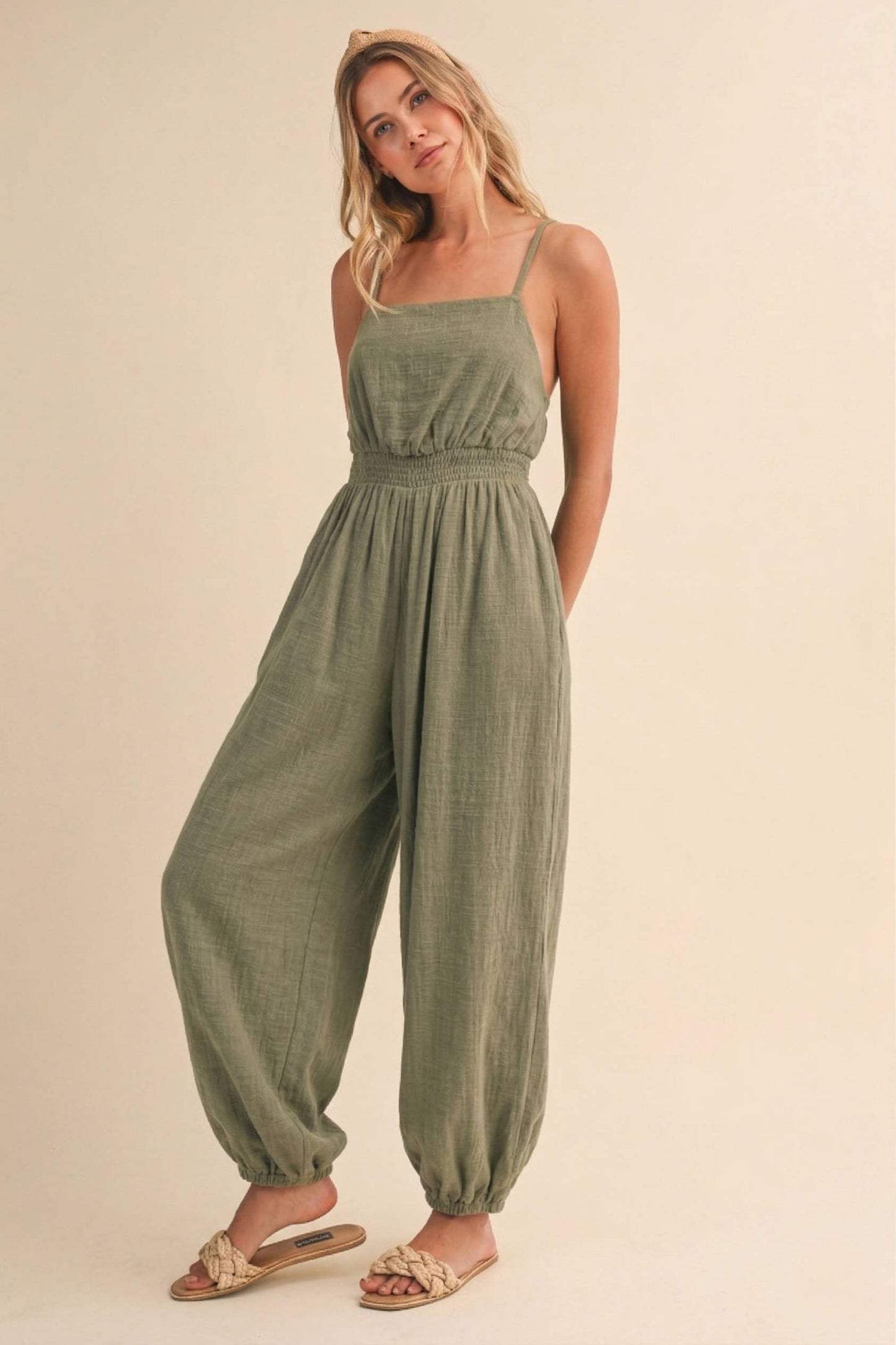 Olive Grove Jumpsuit
