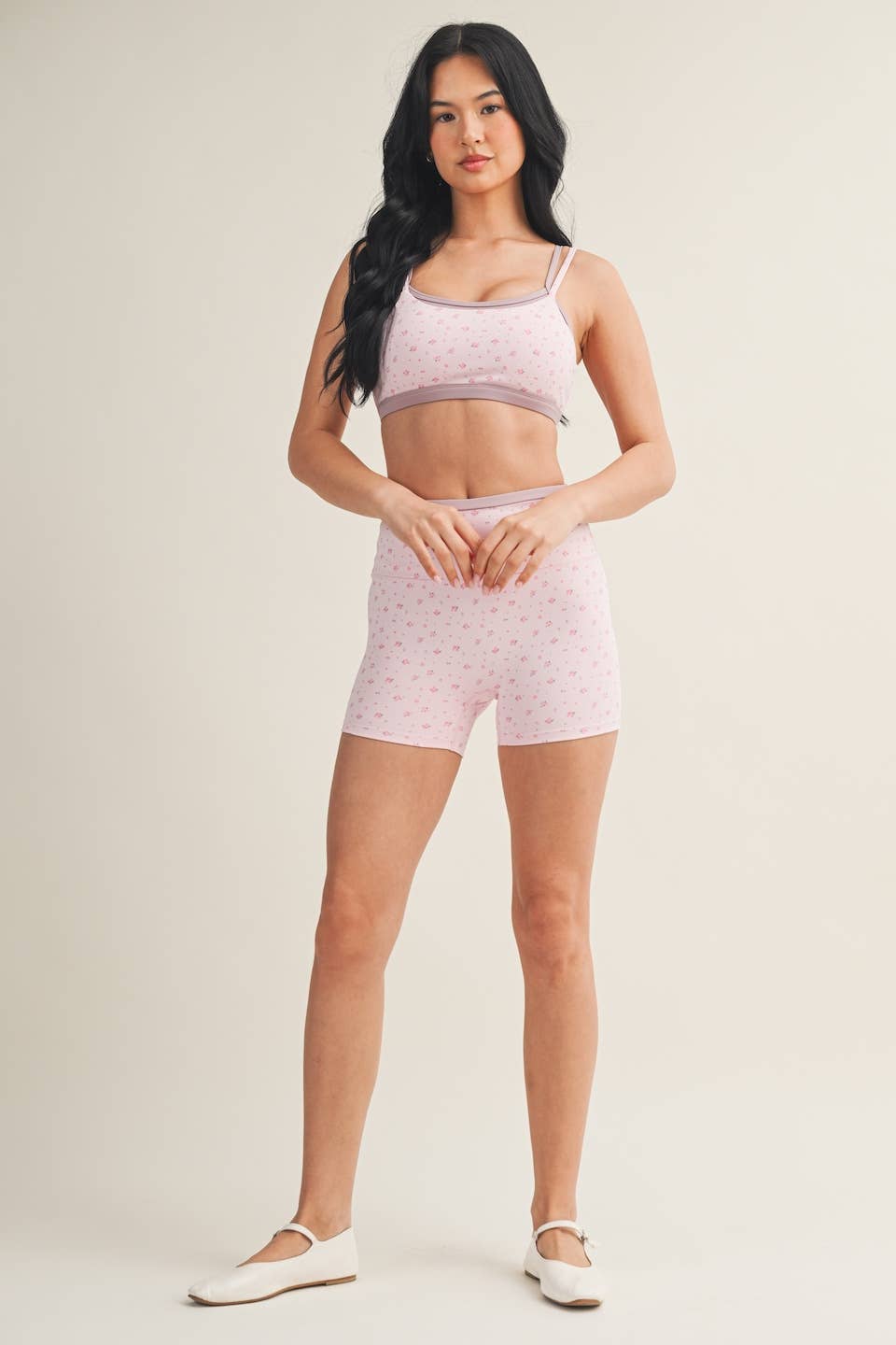 Blush Bloom Sports Bra 🌸🤍