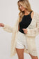 OPEN KNIT LONG LINED CARDIGAN