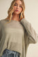 Mustard Seed - Sheer Knit Dropped Shoulder Pullover
: Black / L