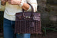 The Windsor Wicker Handbag — Chocolate