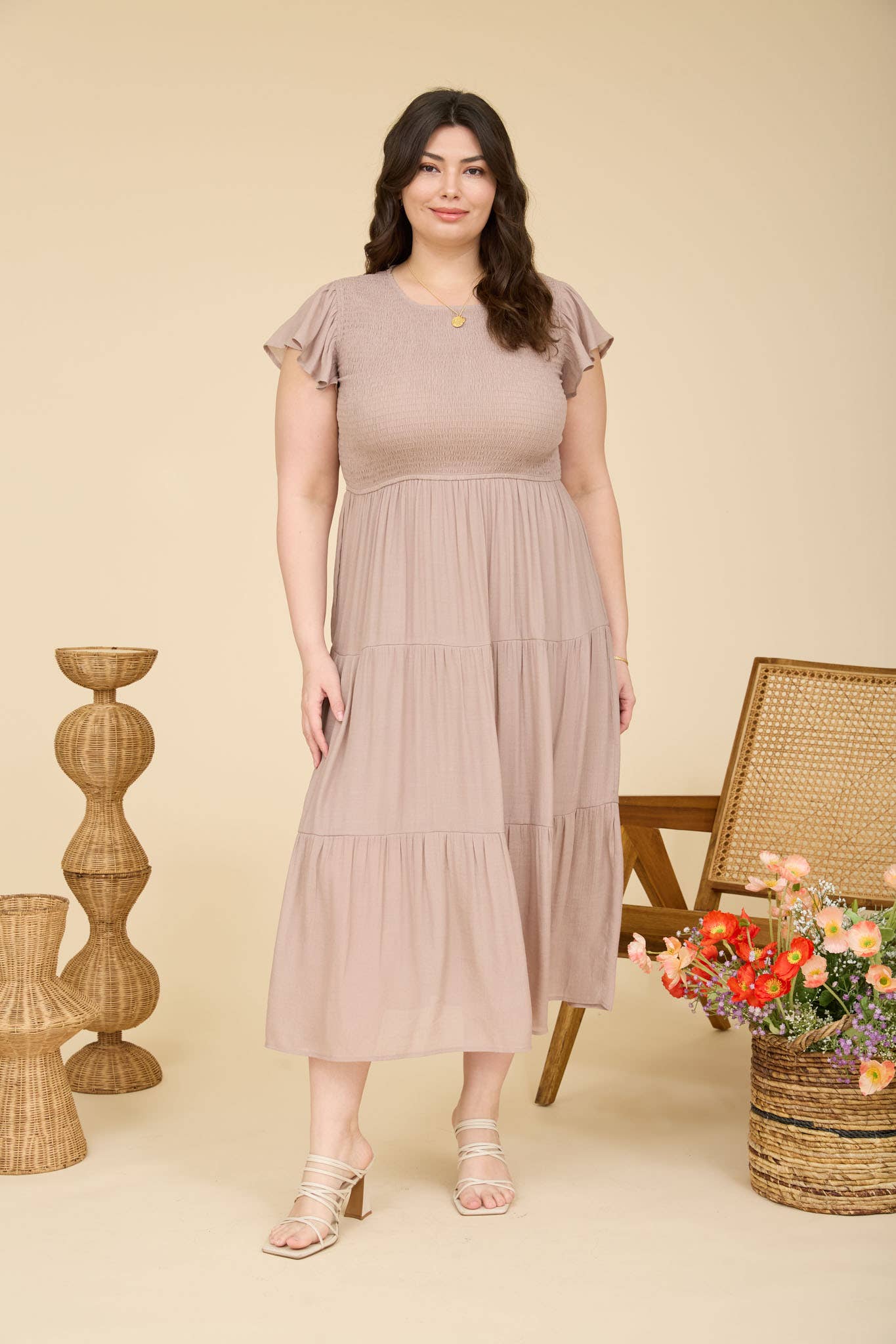 The Plus Gentle Grace Midi Dress