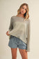 Mustard Seed - Sheer Knit Dropped Shoulder Pullover
: DUST SAGE / L