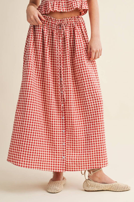 The Liberty Gingham Maxi Skirt