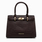 Marseille Handbag: Dark Brown