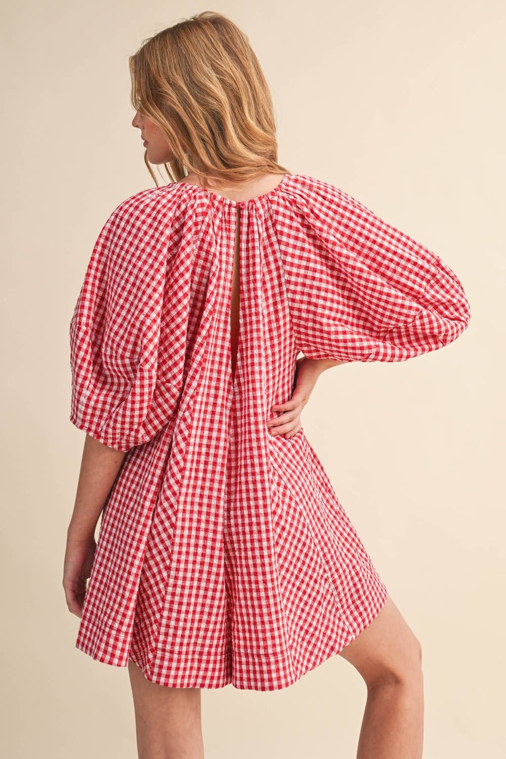 The All-American Gingham Romper