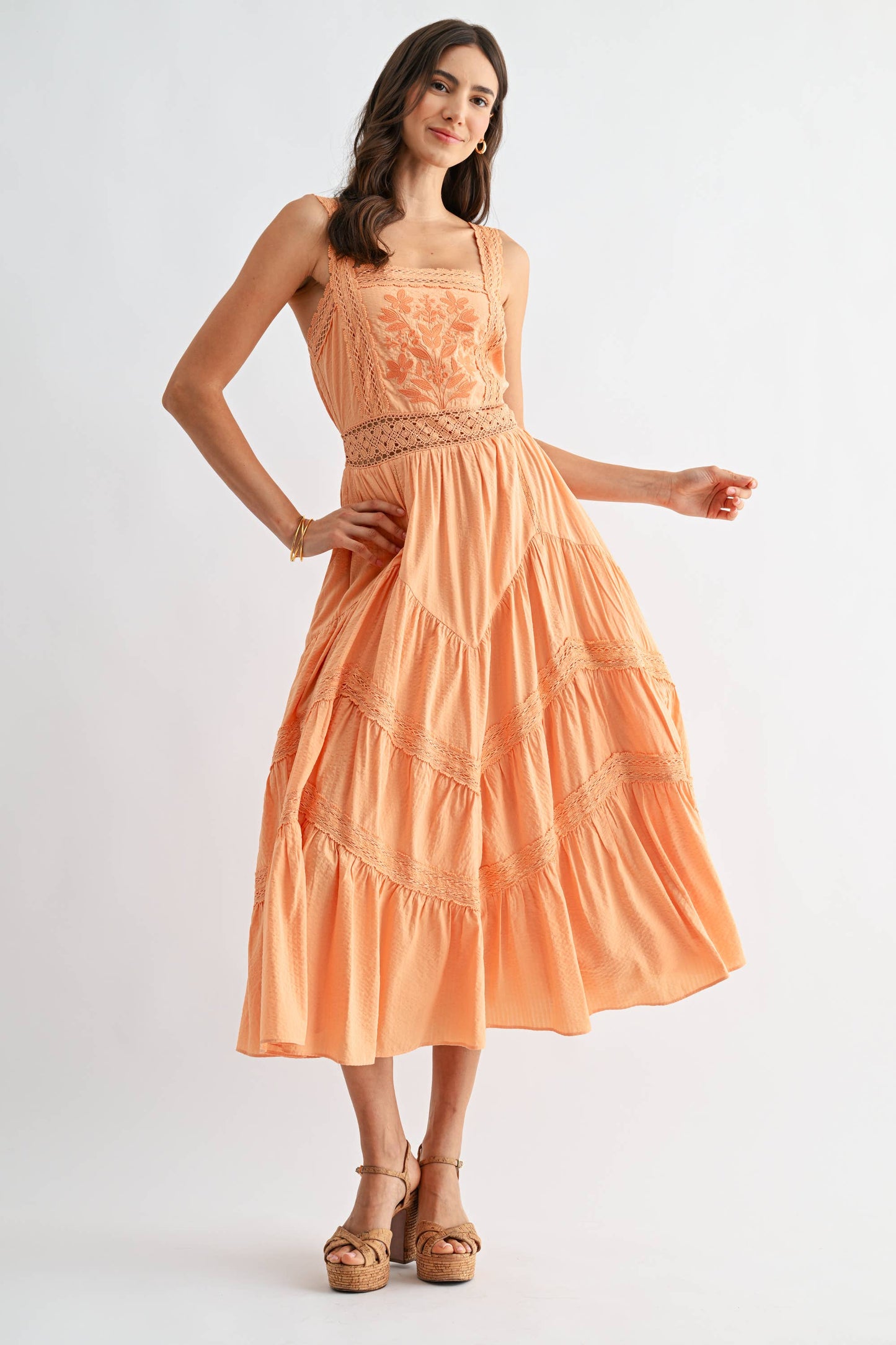 Apricot Serenade Dress 🍑✨
