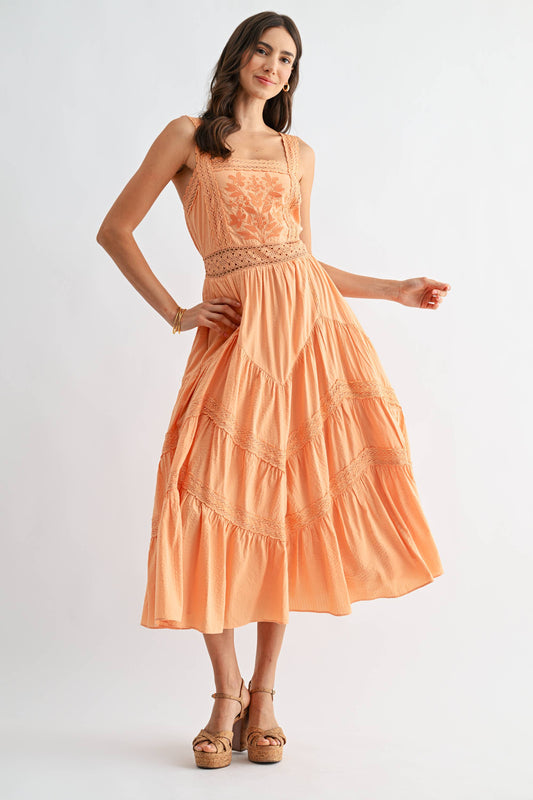 Apricot Serenade Dress 🍑✨