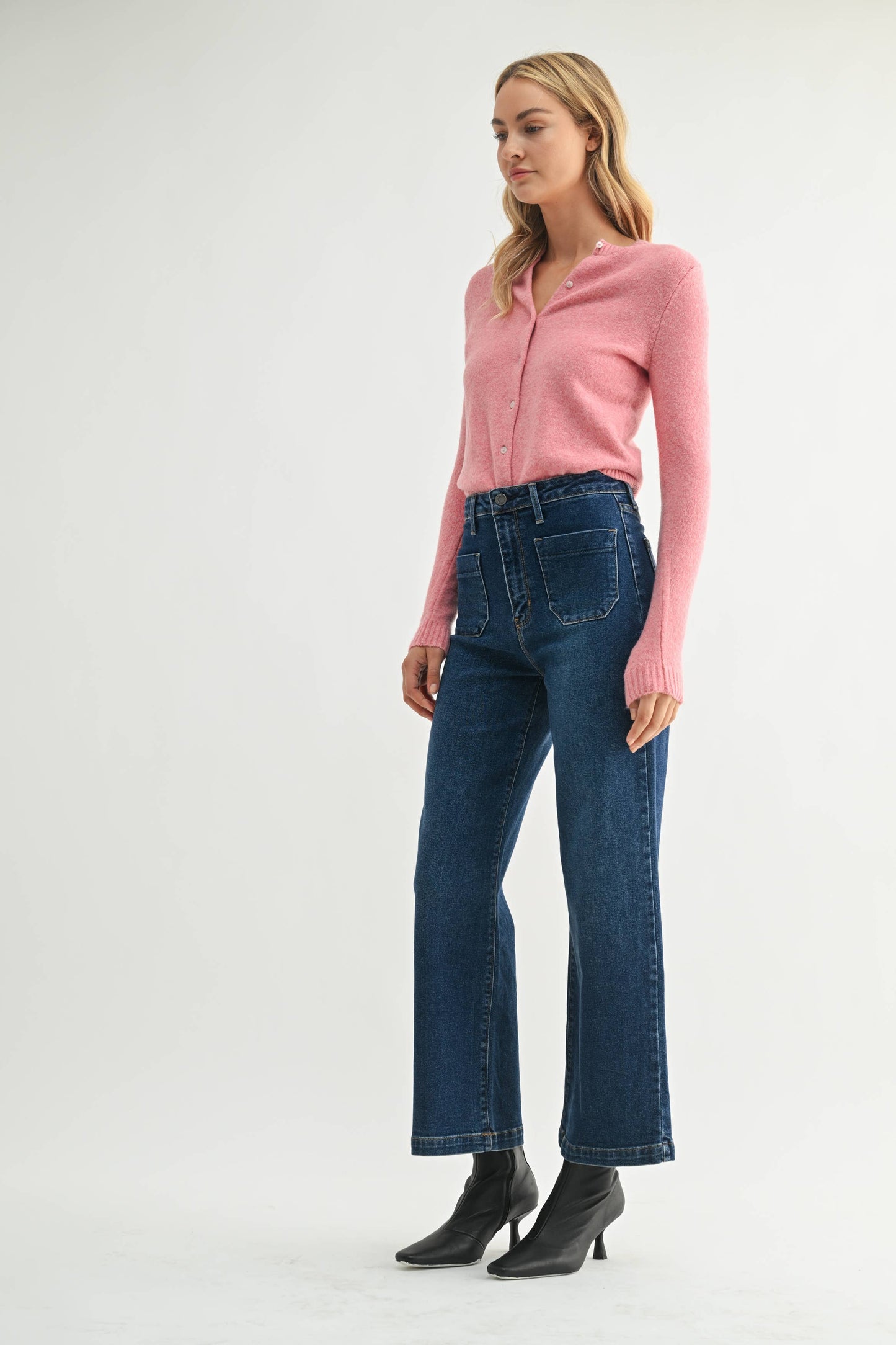 Patch Pocket Wide Leg