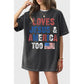 LOVE JESUS & AMERICA TOO GRAPHIC TEE