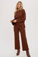 TEXTURED KNIT TOP & PANTS SET