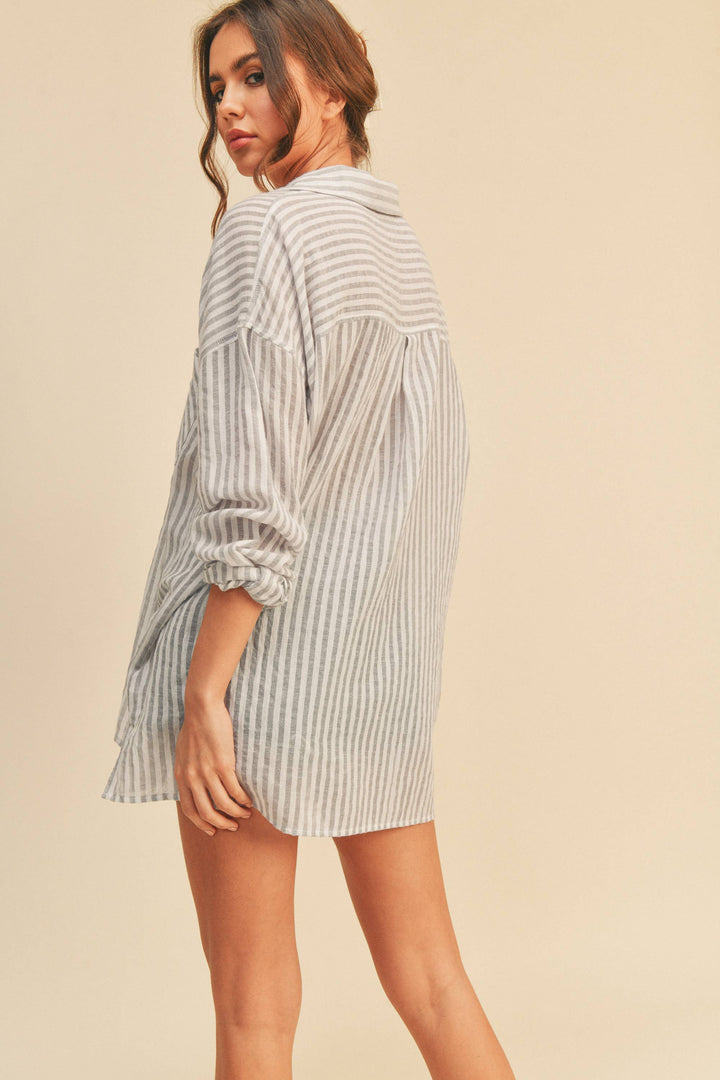 STRIPED BUTTON DOWN SHIRTS