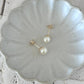 Pearl Stud Post Earrings 7mm Gold Filled