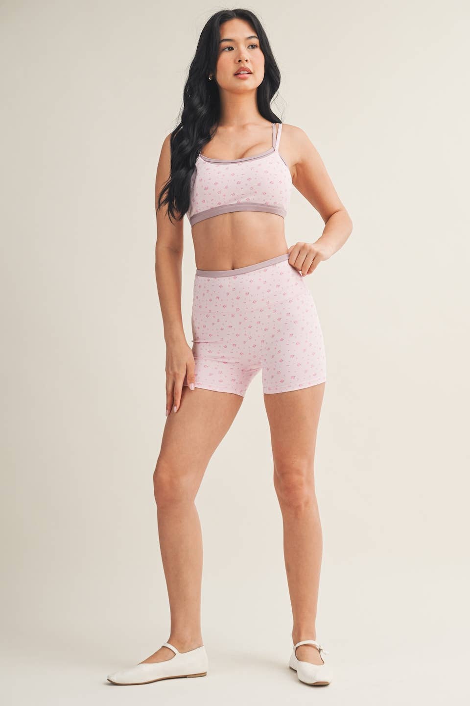 Blush Bloom Sports Bra 🌸🤍
