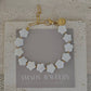 Flower Clover Shell Pearl Bracelet layering bracelet