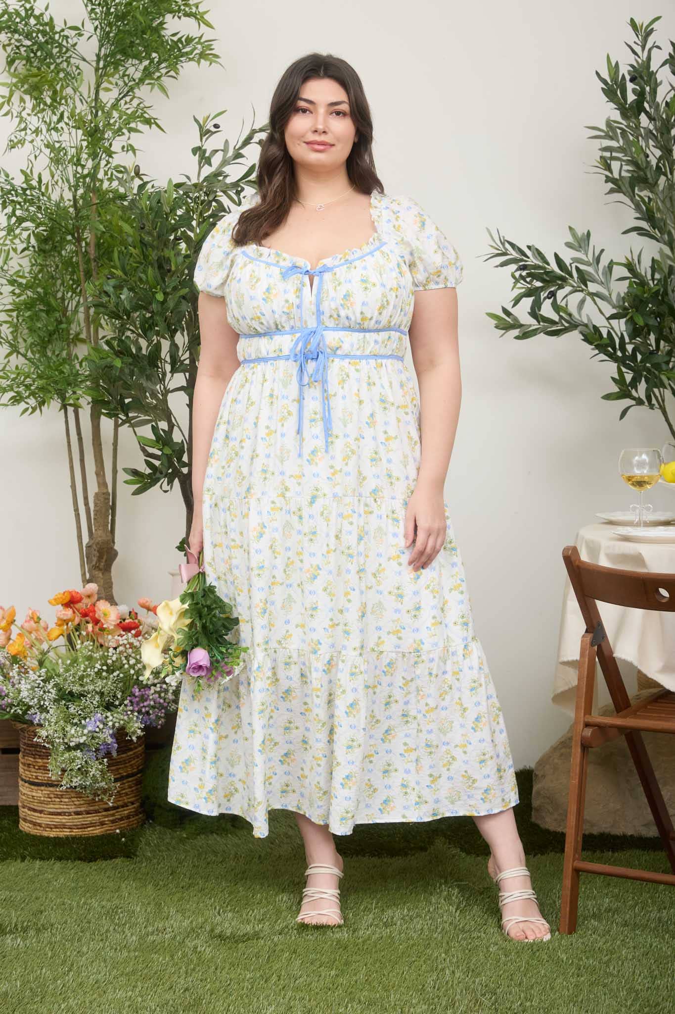 The Spring Garden Tie Dress