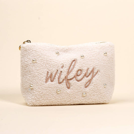 Wifey & Pearls Teddy Pouch