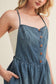 The Sweetheart Denim Romper
