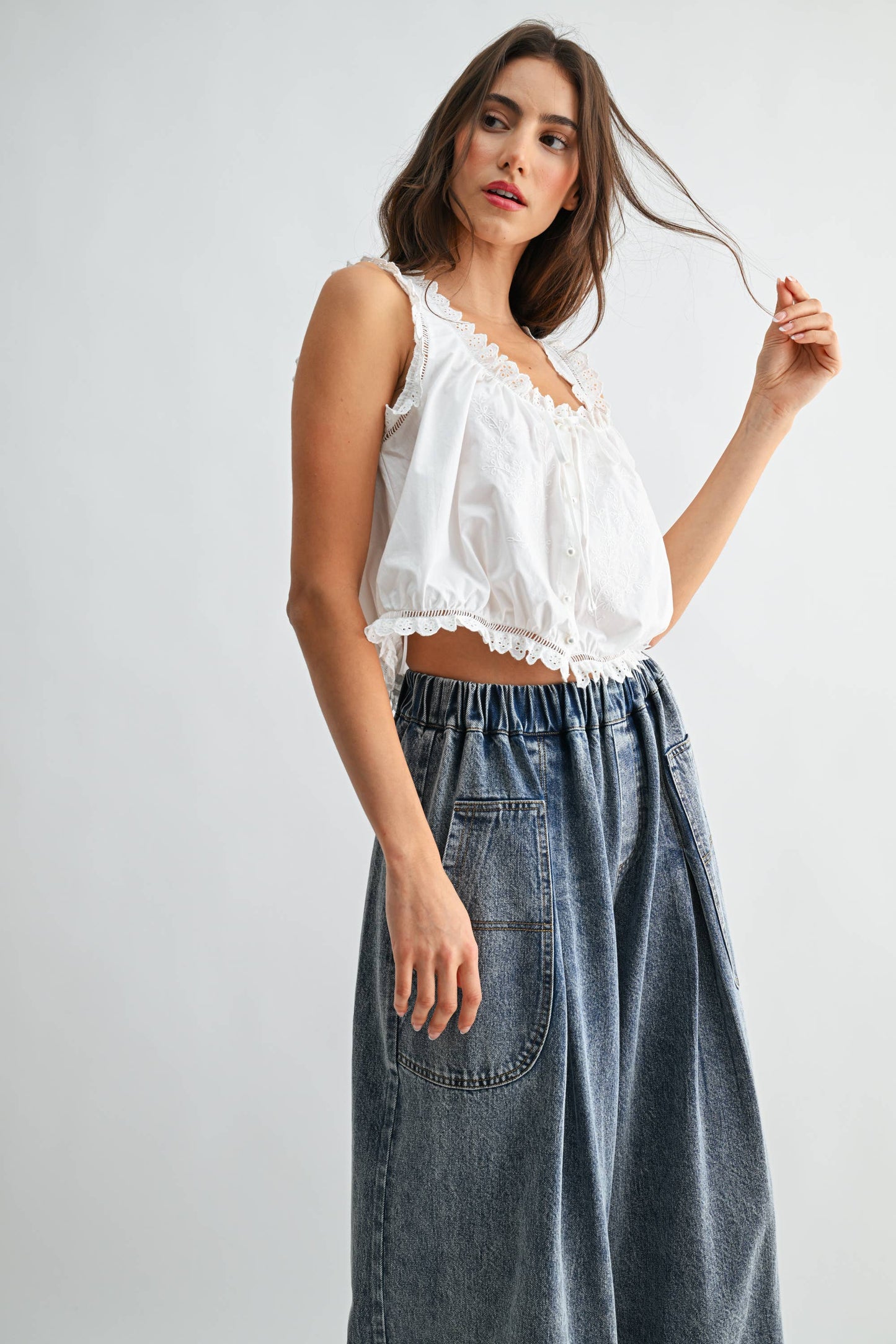 The Garden Society Embroidered Top