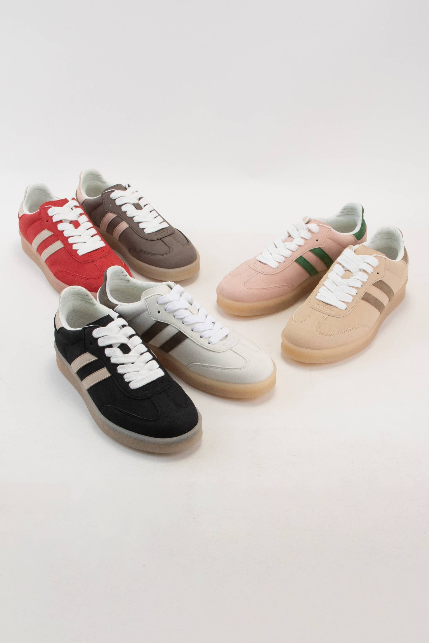 CHRISTI DOUBLE SIDE STRIPE DESIGN SNEAKERS