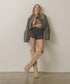 The Bronco Almond | Knee High Cowboy Western Boots