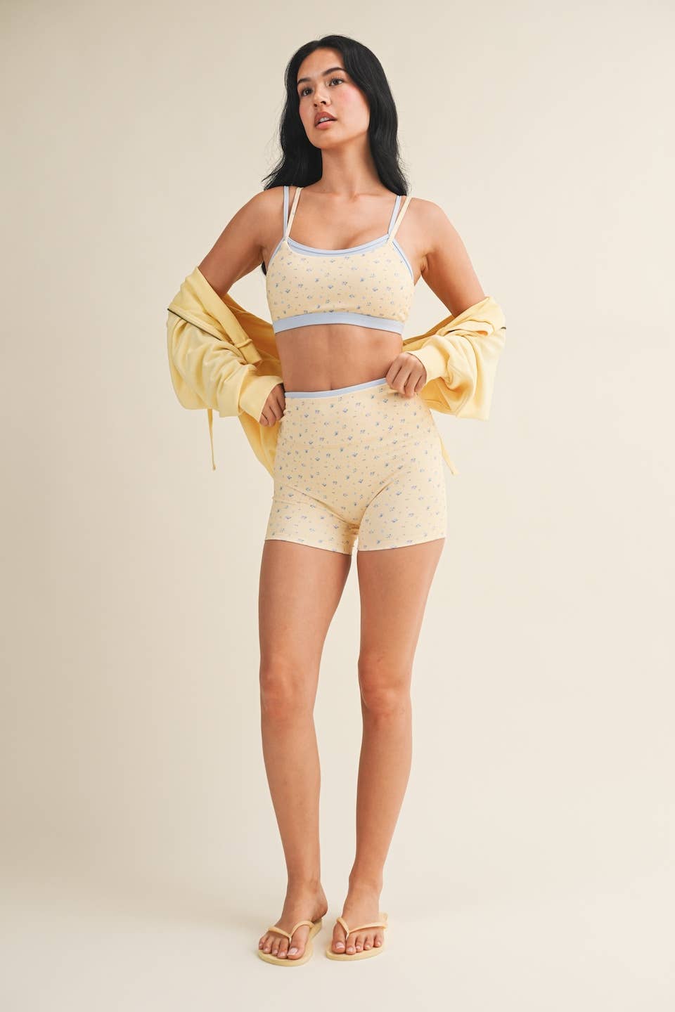 Lemon Blossom Sports Bra 🍋💙