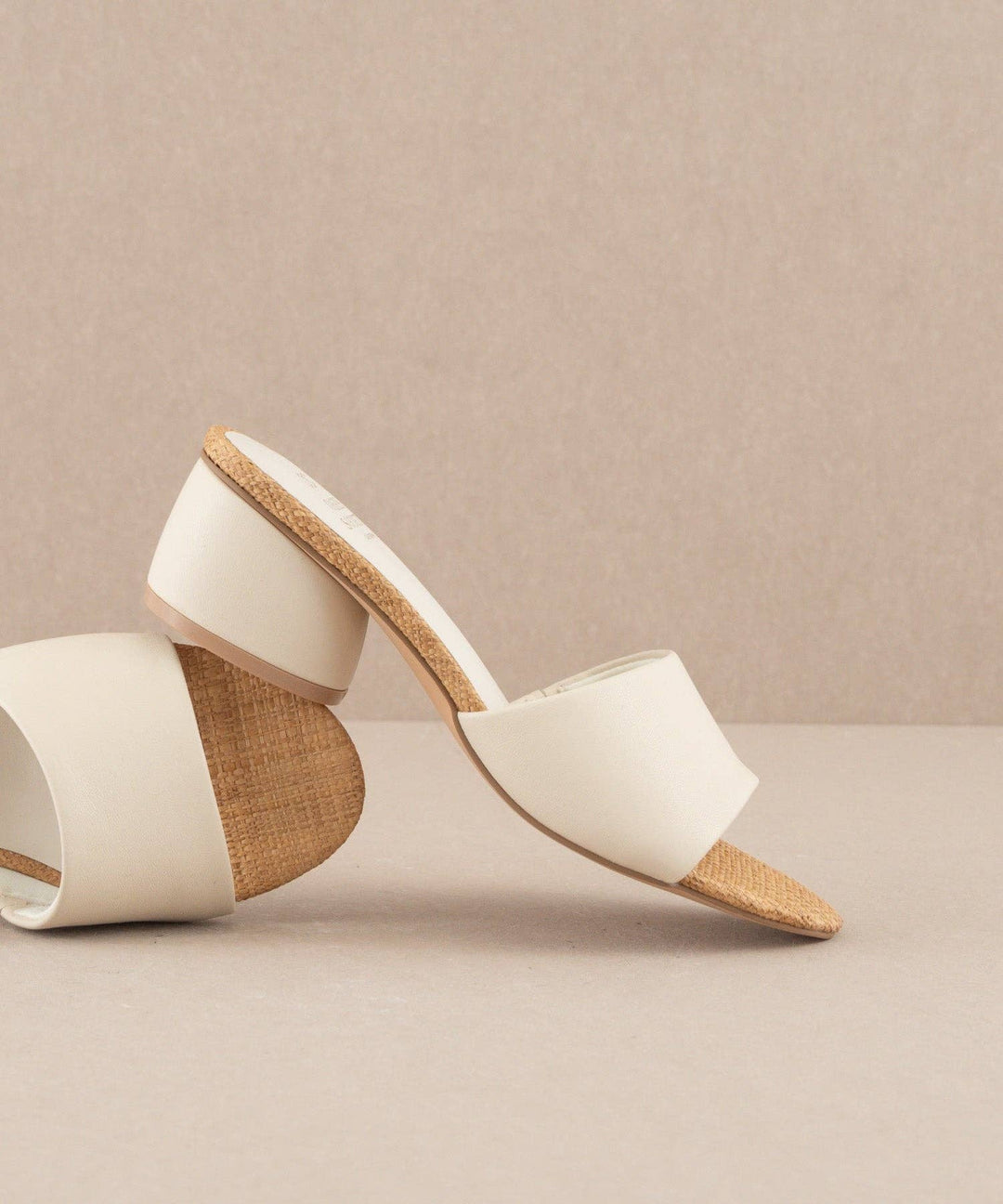 The Paloma Beige | Low Heeled Sandal