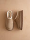 The Brandi | Almond Platform Cozy Mule Slipper