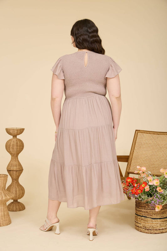 The Plus Gentle Grace Midi Dress