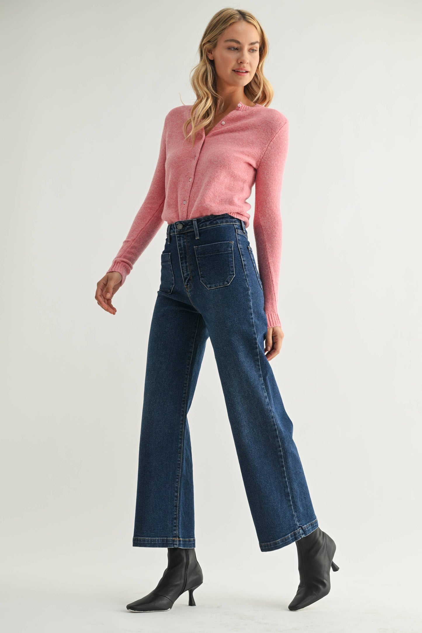 Patch Pocket Wide Leg