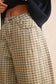 The Chestnut Check Barrel Pants