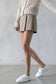 Beige Mini Skort