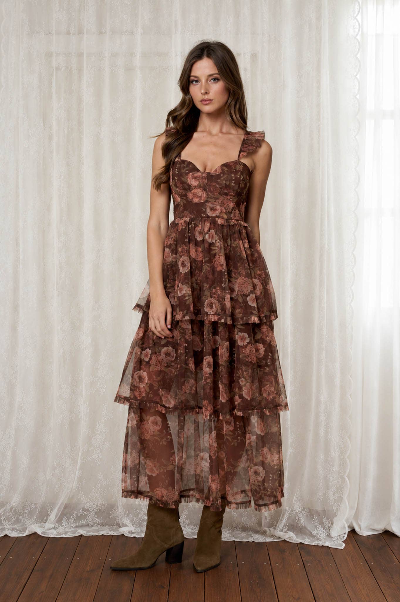 The Juliette Floral Midi Dress