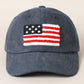 American Flag Chenille Patch Baseball Cap