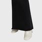 HIGH RISE BLACK WASHED WIDE LEG FLARE JEANS