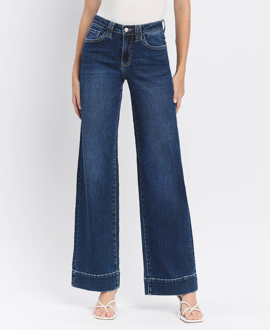 HIGH RISE TROUSER WIDE JEANS