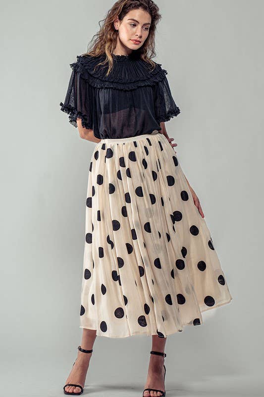 The Rosé Dot Skirt