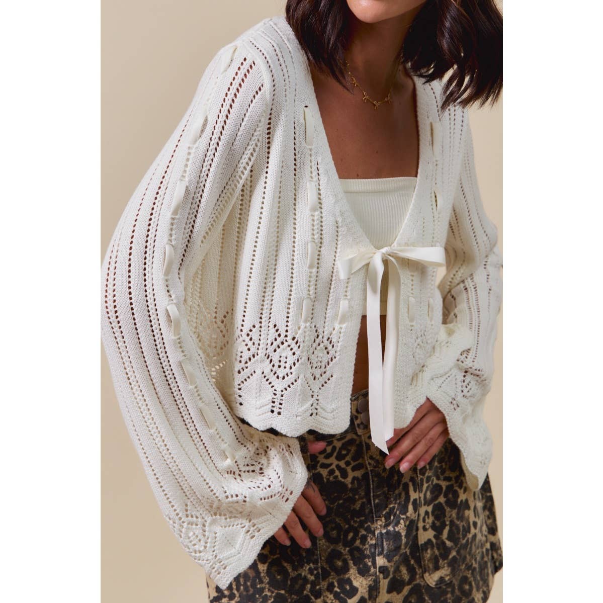 The Colette Ribbon Cardigan
