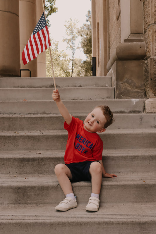 American Boy Toddler and Youth Tee